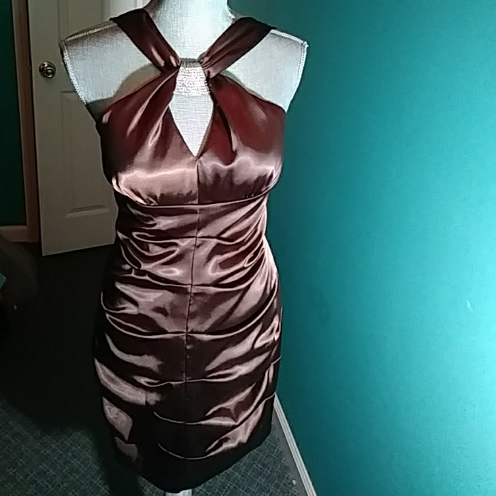 Bronze party dress